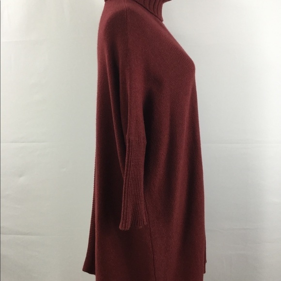 SOFT Surroundings Split Front Turtleneck Oversized Tunic Sweater Size XS - Picture 10 of 11
